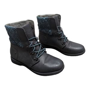 THE NORTH FACE (6.5) Women's Ballard Lace Boots Fall Winter Black Blue